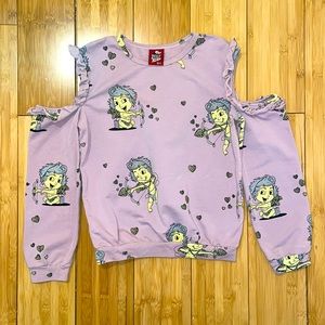 Girls Cupid Open Shoulder Shirt